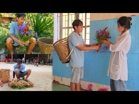 After 1 week of treatment, I was discharged from the hospital, I gave her a bouquet of flowers.