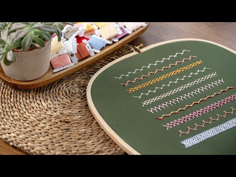 Herringbone Stitch Magic: Explore 10 Creative Stitch Patterns