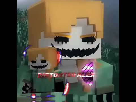 Herobrine Vs Distorted Alex #shorts #herobrine #minecraft