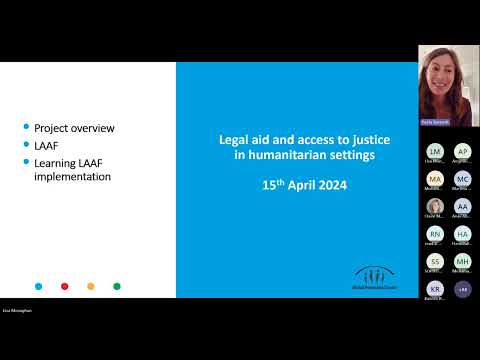 Thematic Session 3 - Legal Aid Analysis Framework