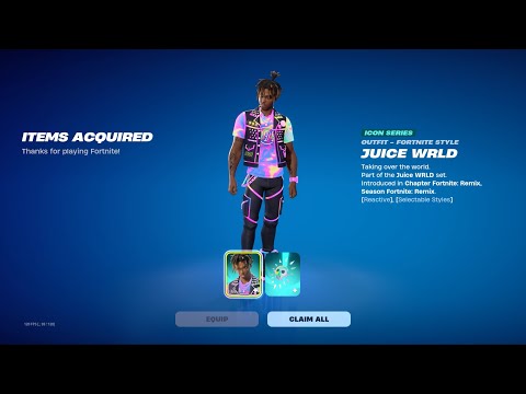 Buying the Juice WRLD skin in Fortnite!