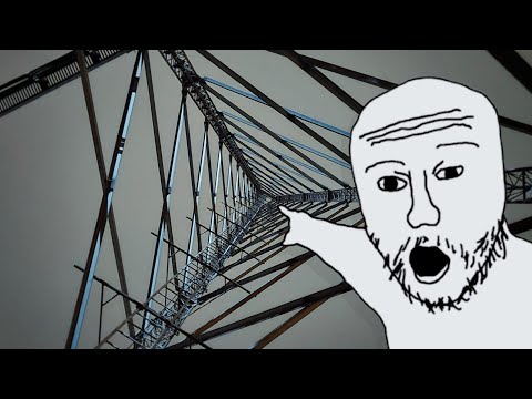 free climbing a icy radio tower (280ft)