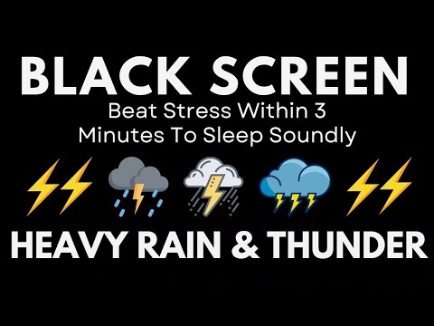 Relax And Fall Asleep With Heavy Rain And Thunder | Ultimate Comfort | Inner Joy Sounds