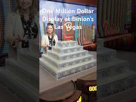 One Million Dollars Display at Binion’s in Fremont Street Las Vegas #fremontstreetlasvegas