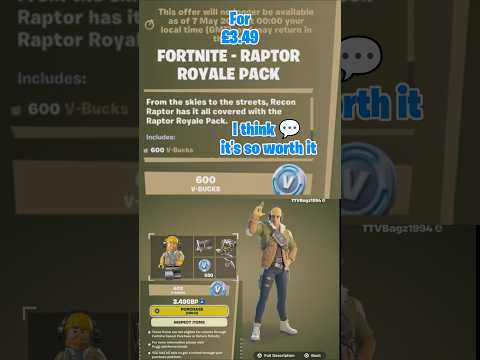 Raptor Royale pack! #fortnite #fortniteitemshoptoday #itemshop #starterpack  #fortnitebattleroyale