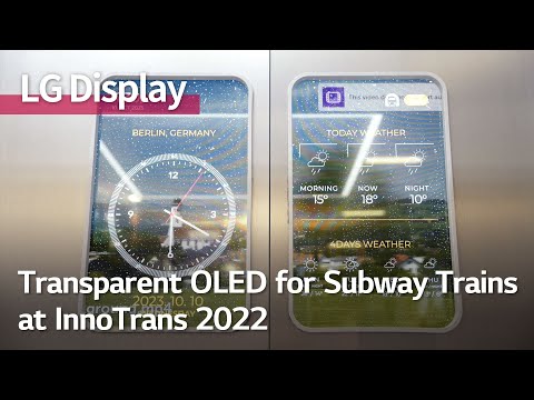 [Inside LG Display] Transparent OLED for subway trains unveiled!