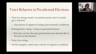 Time for change and voter behavior in presidential elections