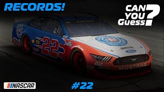 CAN YOU GUESS THE NUMBER?🔥🔥 NASCAR Cup Series History || Racing Car Quiz #22