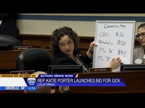 Former California Democratic Congresswoman Katie Porter entering race for California governor