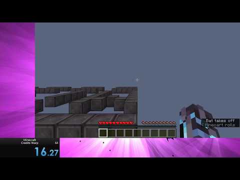 Minecraft Credits Warp in 0:16:27 (WR)