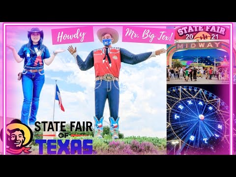 TEXAS STATE FAIR 2021 FULL TOUR IN 4K  VIDEO USING IPHONE 13 PRO MAX|REVIEW|BIG TEX IS BACK!