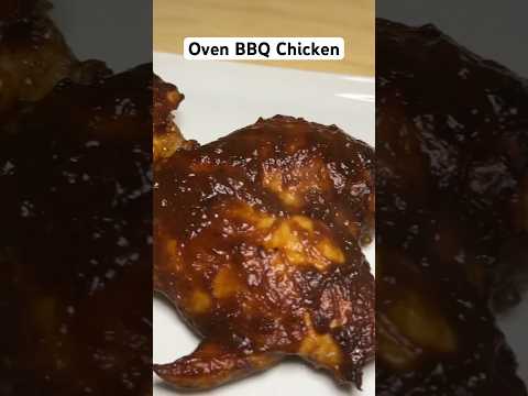 Easy BBQ chicken in the oven! @MandyintheMaking #shorts #bbqchicken  #chicken #ovenbakedchicken