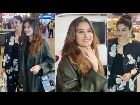 Raveena Tandon And Rasha Thadani Spotted At Airport | MS shorts