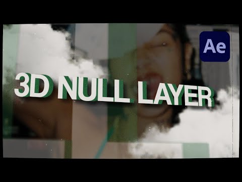 3D null layer transition tutorial || After effects