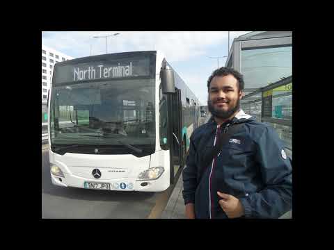 Mercedes Citaro O295G ExOFJ Connections, Gatwick VINCI Airports BN17JPO Journey on Long Stay *Return