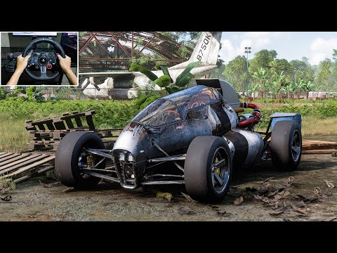 Rebuilding Hot Wheels Car "2 JETZ" Jet Engine Forza Horizon 5 Logitech G29 Stering Wheel Gameplay