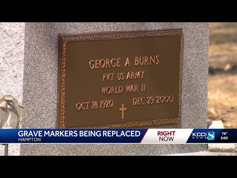 New grave markers replace stolen plaques in Hampton cemeteries