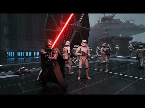 Darth Vader and 501st Clones Vs B1 Battle Droids