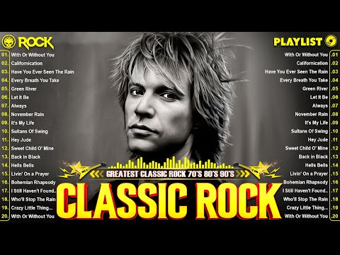 The Rolling Stones, ACDC, Guns N' Roses, Bon Jovi 🔥 Classic Rock Songs 70s 80s 90s Full Album