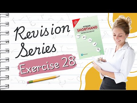 Pitman English Shorthand : Exercise -28 "REVISION SERIES" avoid common shorthand mistakes with ease!