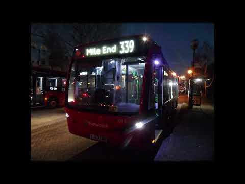 Optare Metrocity (Switch Mobility) Stagecoach 67011 YJ23EWM on 339 Being Curtailed at Mile End Stand