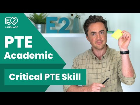 Critical PTE Test Skill that you NEED TO KNOW!