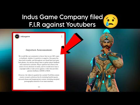 Indus Game Company taking legal action against Youtubers | Submitting FIR | Because of Bad Reviews 😱