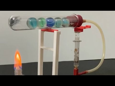 How Stirling engine with marbles work? 3d printed model #shorts