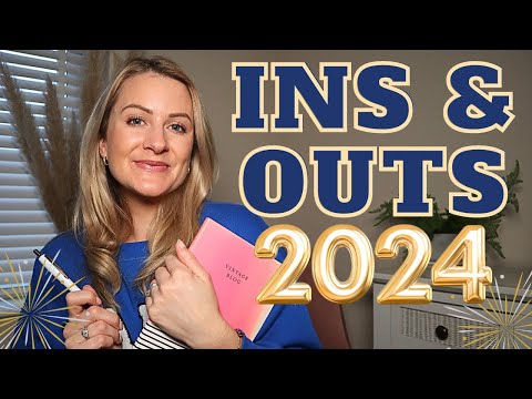 my ins and outs for 2024. What I'm bringing into my life & letting go of what doesn't serve me ✨