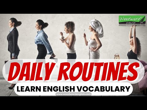 Learn English Vocabulary 🟢 Daily Routines in English for Adults