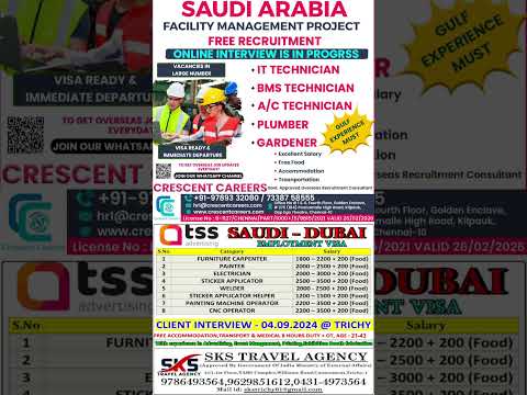 Gulf Jobs Ad | New Job Vacancy | Abroad Jobs | #shorts #ytshorts #gulfjobsplatform