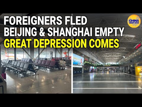 Foreign investors have left  China’s airports are empty! The Great Depression has come