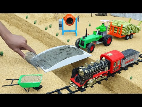 DIY Mini Bridge Science Project | Build a Concrete Mixer Truck, Bridge Construction Vehicle