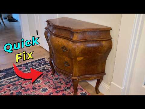 Quick Restoration & Fix Of Bombe Chest| Furniture Restoration