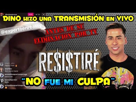 DINO INOSTROZA HACE UNA TRANSMISIÓN EN VIVO ANTES DE QUE SE VEA SU SALIDA POR TV?