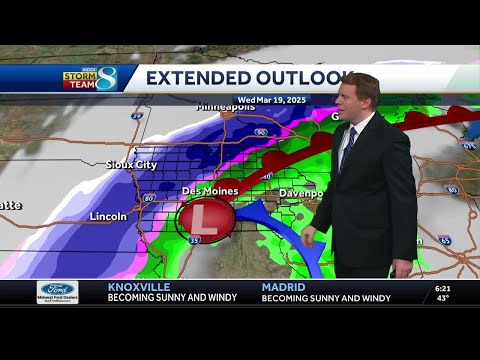 Iowa Weather: Feeling like Spring today, winter weather returns Wednesday