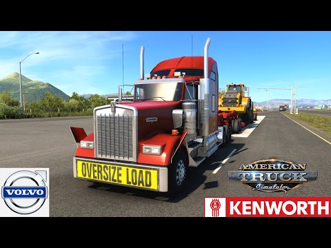 [ATS v1.43] Kenworth W900 AeroCab Sleeper with 35 Ton Volvo Load | American Truck Simulator Hindi