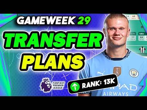 13K OR! 🌍 | HAALAND IN! | MY FPL BLANK GAMEWEEK 29 TRANSFER PLANS | Fantasy Premier League 2024/25