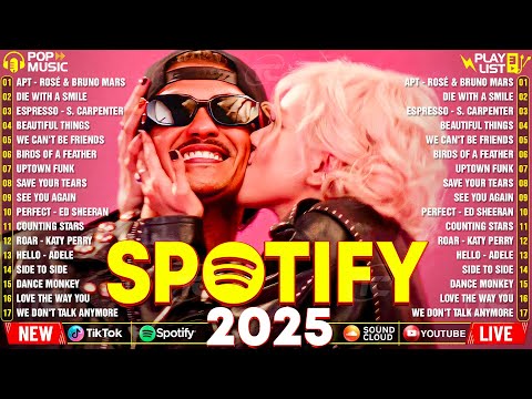 Billboard Pop Songs 2025 Playlist ✨Ed Sheeran, The Weeknd, Bruno Mars, Rihanna, Sia, Adele, Dua Lipa