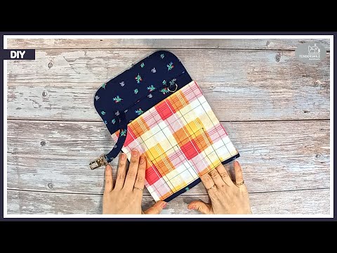 Easy to make!! How to make a clutch wallet with a top handle