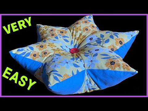 DIY Cushion Making At Home/How To Make Beautiful Cushion Cover Easy Sewing Technique For Beginners