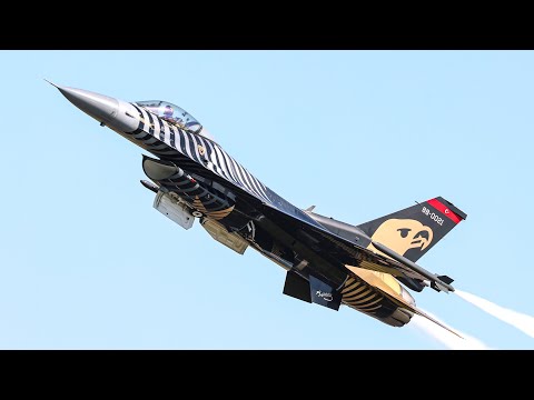 Gravity-Defying Solo Turk F-16 demo Shines at Sanicole international Airshow 2024 -4k