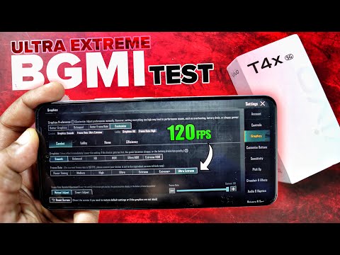 vivo T4x 5G BGMI Pubg Gaming Test Review in 120 FPS - DM 7300 , 6500mAh & more