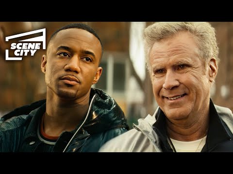 On Set for 'Training A-Train' | The Boys (Will Ferrell, Jessie T. Usher)