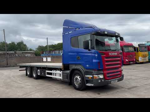 2005 Scania R420 R Cab Sleepper,  26T, Ten Tyres, Flatbed Body - Dixon Commercial Exports Ltd