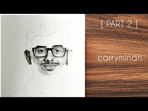 How to draw a sketch | CarryMinati | step by step (part2)