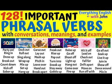 128 English Phrasal Verbs for Holidays to Become Fluent in Almost Any Situation