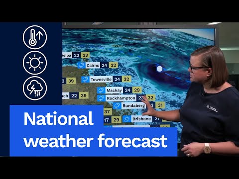 National Weather Forecast: Settled for many areas, showers and storms for parts of the east coast