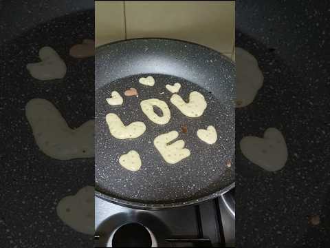 alphabet  love pancake   #shorts #cooking