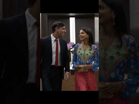 Rishi Sunak with Wife Akashta Murthy|#youtubeshorts #shorts